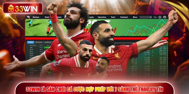 33WIN là sân chơi cá cược hợp pháp với 7 sảnh thể thao uy tín