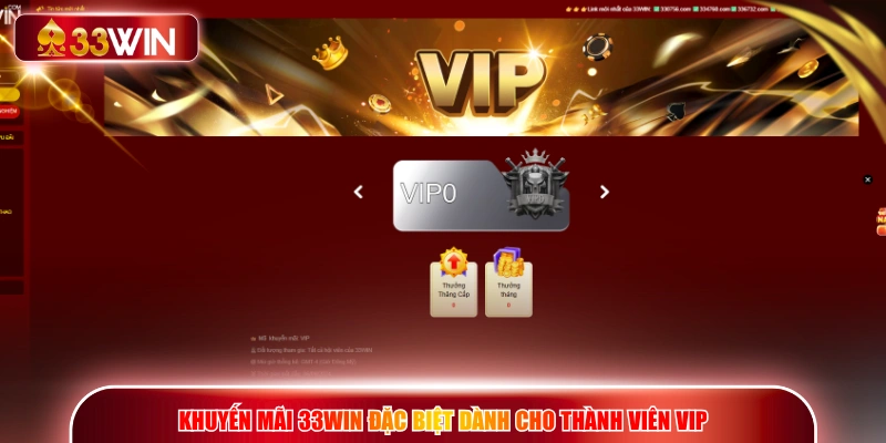 Khuyến mãi 33WIN đặc biệt dành cho thành viên VIP