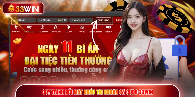 Quy trình đổi mật khẩu tài khoản cá cược 33WIN